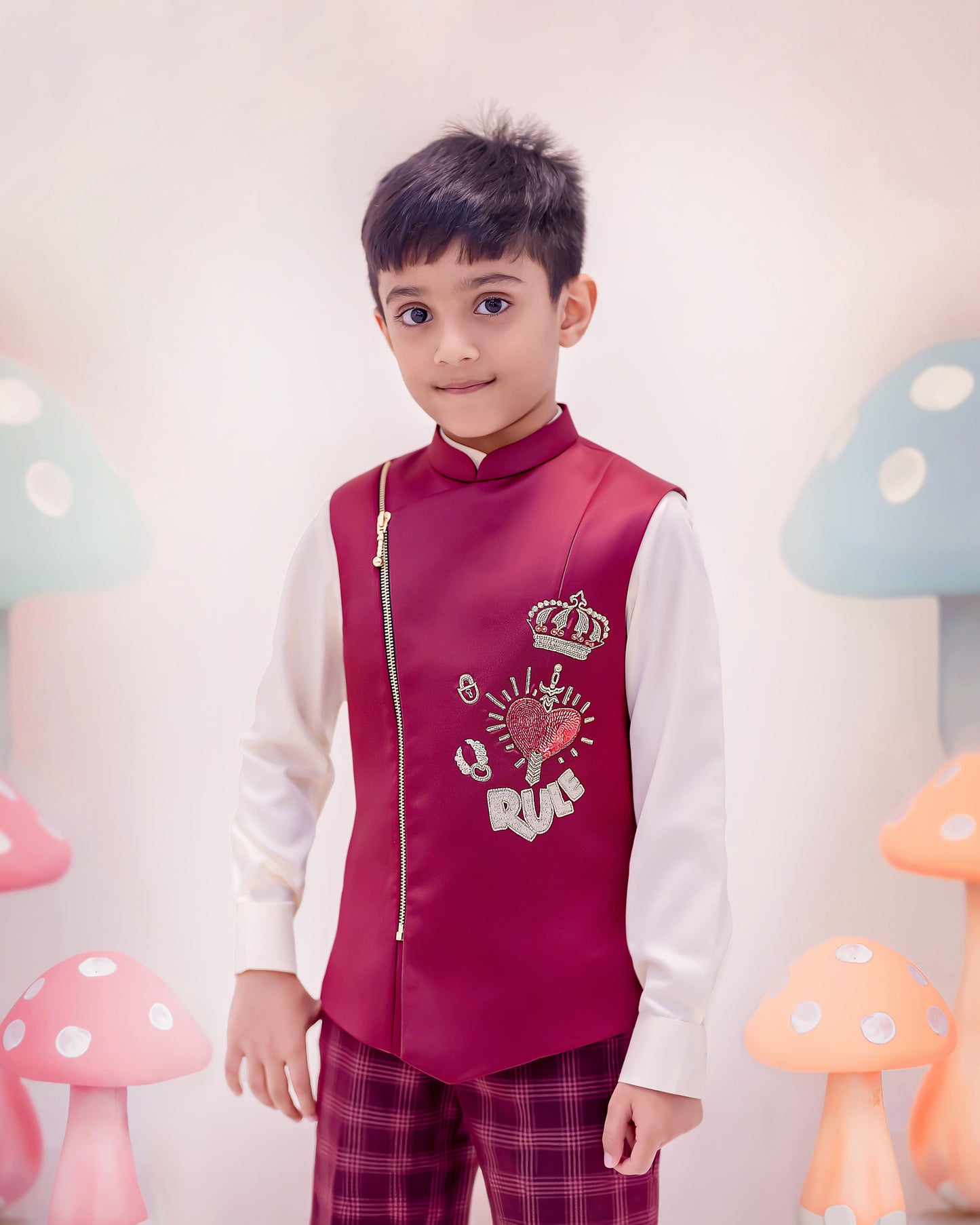 HEART AND CROWN WAISTCOAT SET