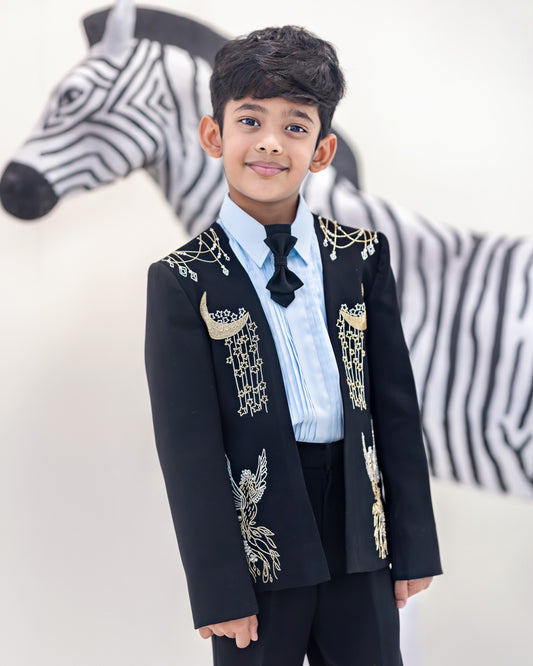 BLACK BOLERO JACKET SET