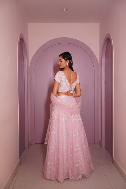 Blushing organza elegence