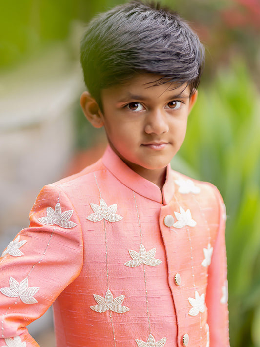 Jhilmil moti lotus sherwani