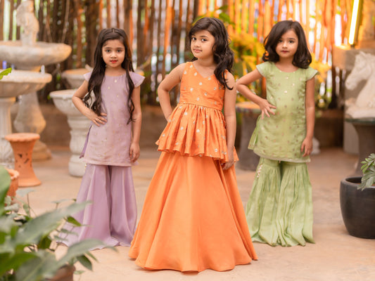 Jhilmil peplum and skirt