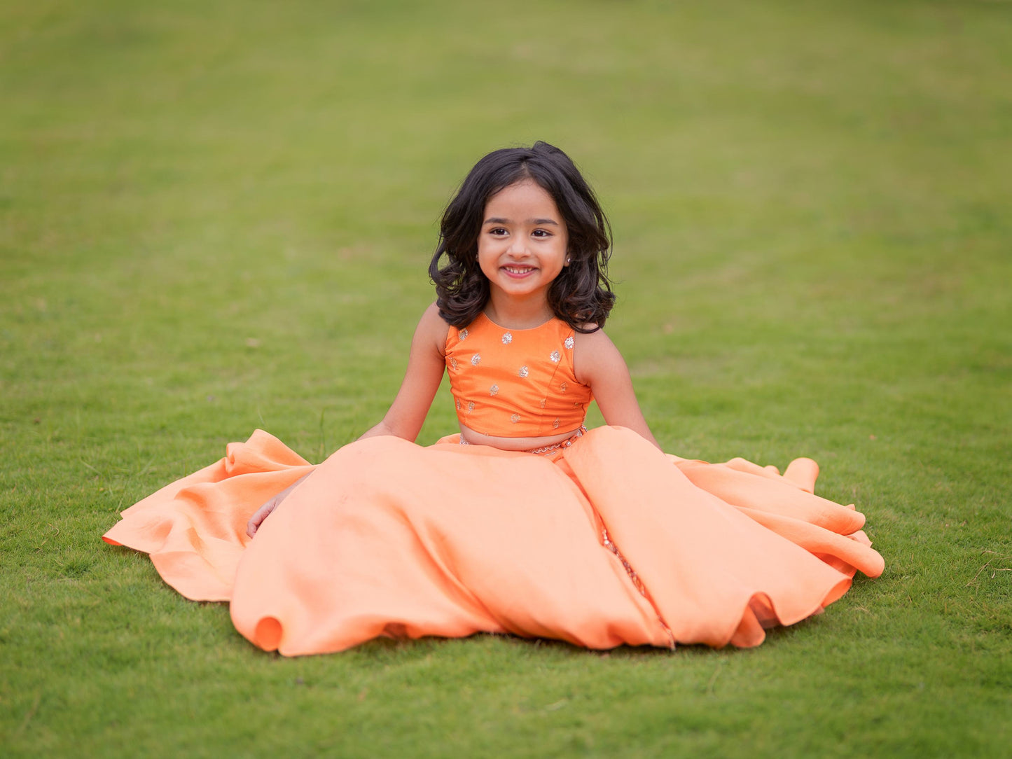 Jhilmil tissue lehenga
