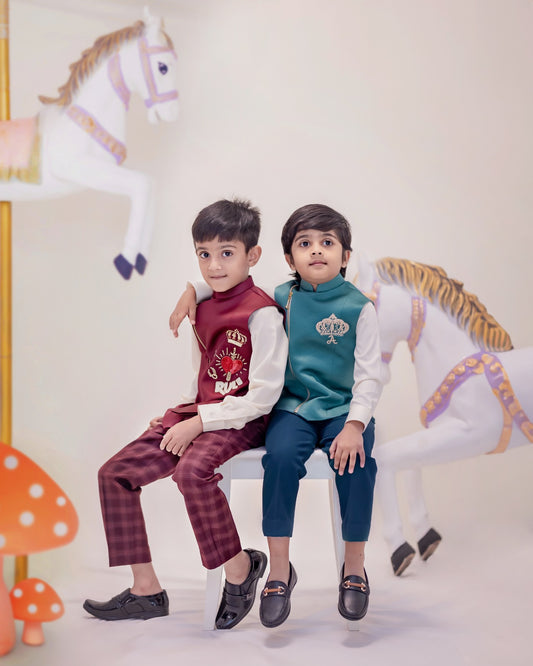 HEART AND CROWN WAISTCOAT SET