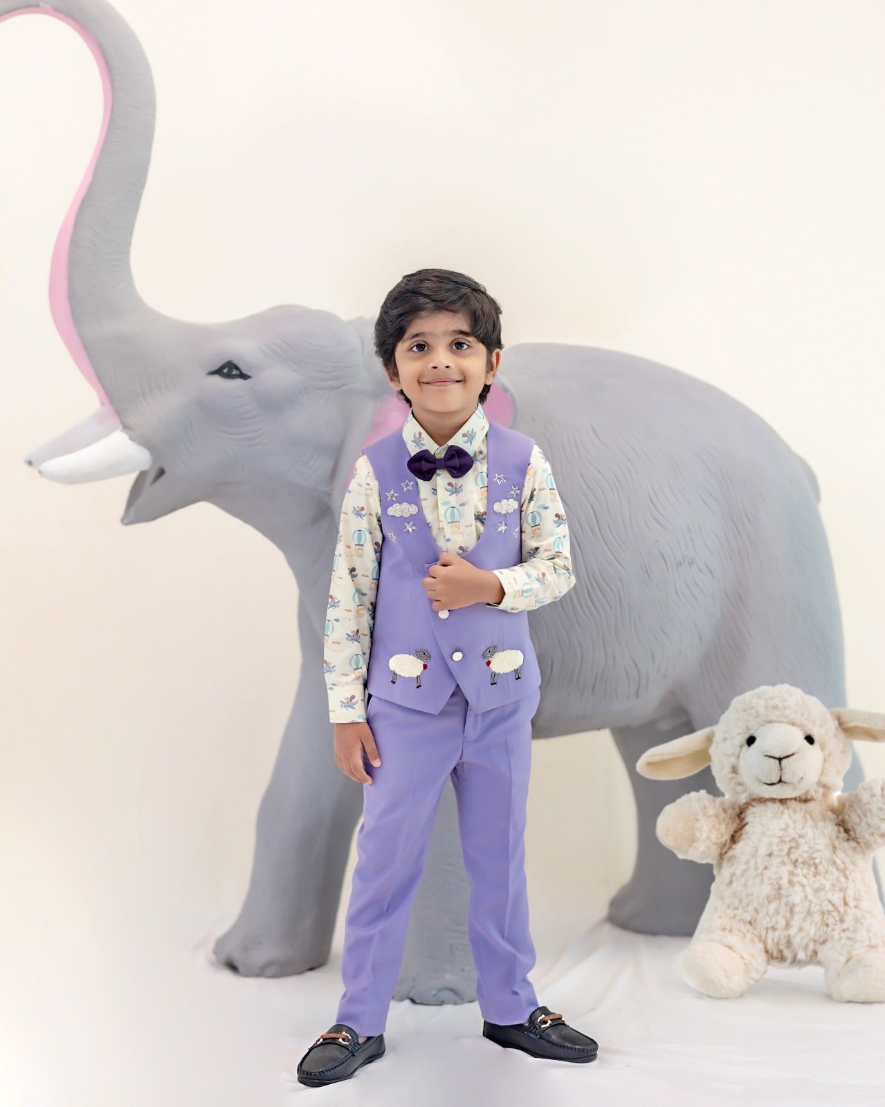 SHEEP AND CLOUD WAISTCOAT SET