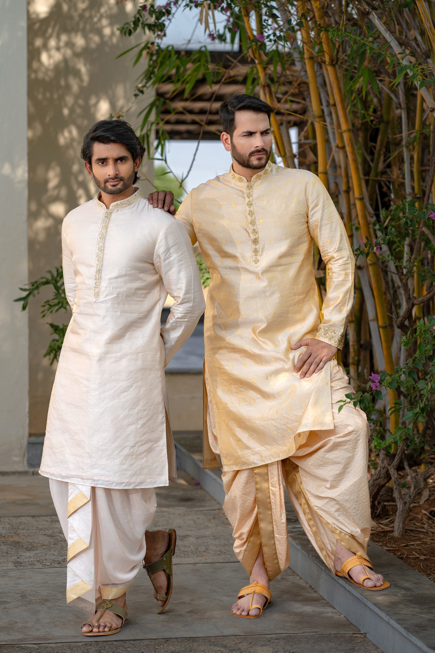 ELEGANT STRIPES TISSUE KURTA