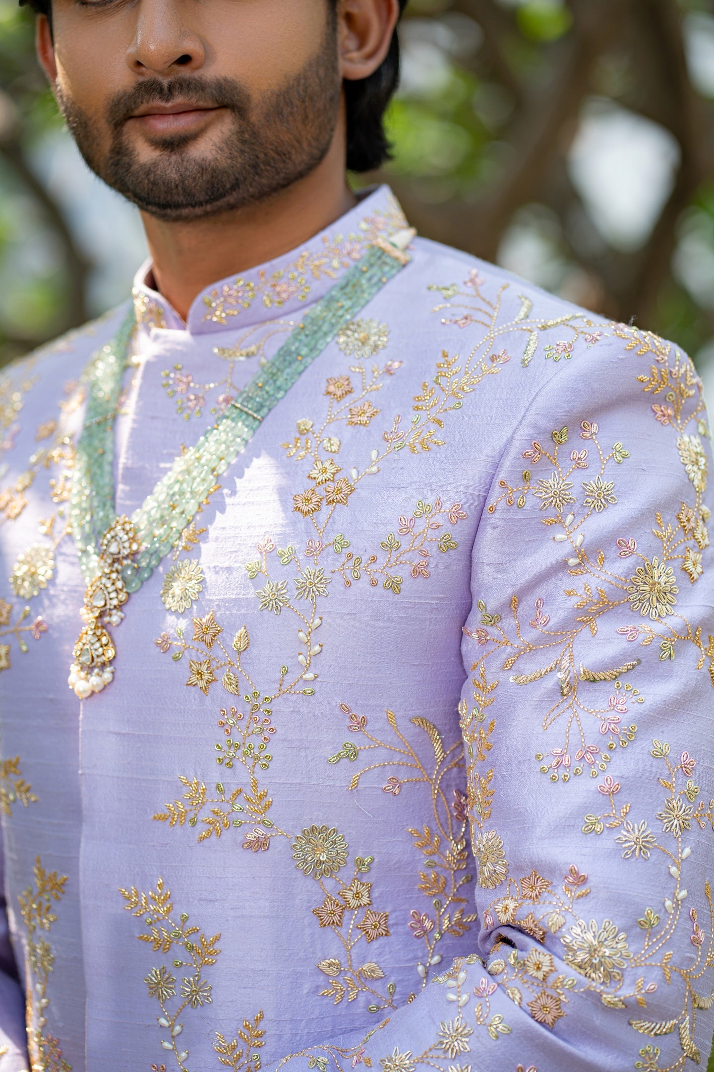 LAVENDER GOLD SHERWANI