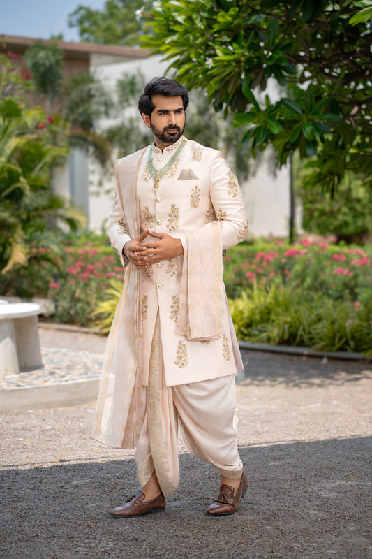 BLUSH PINK SHERWANI