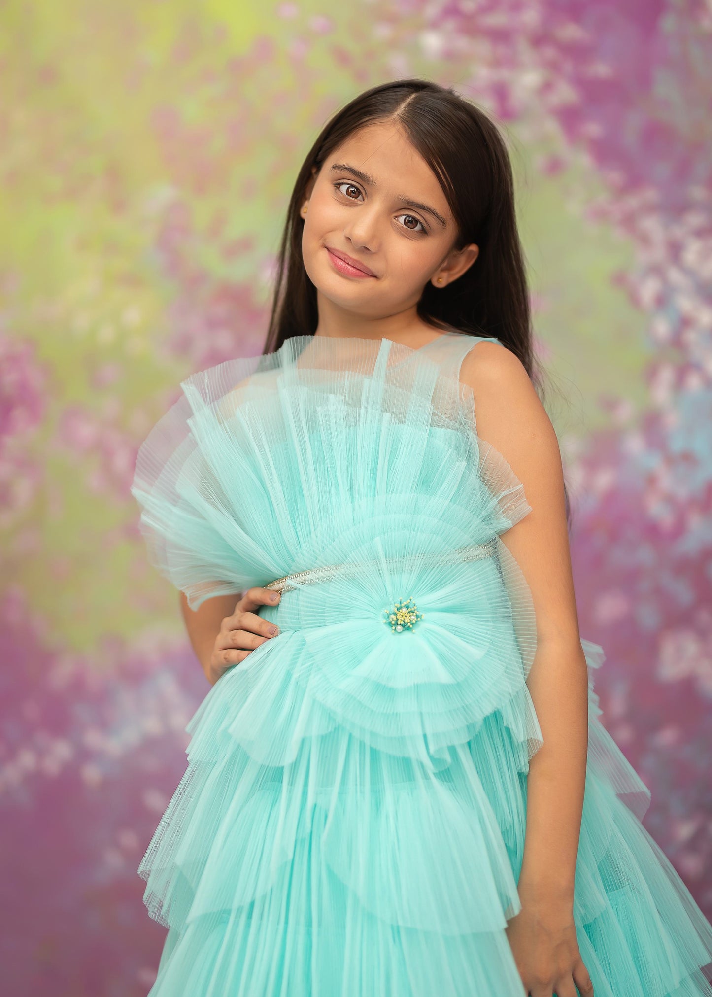 "Seafoam Dream" - Aqua Elegance Gown