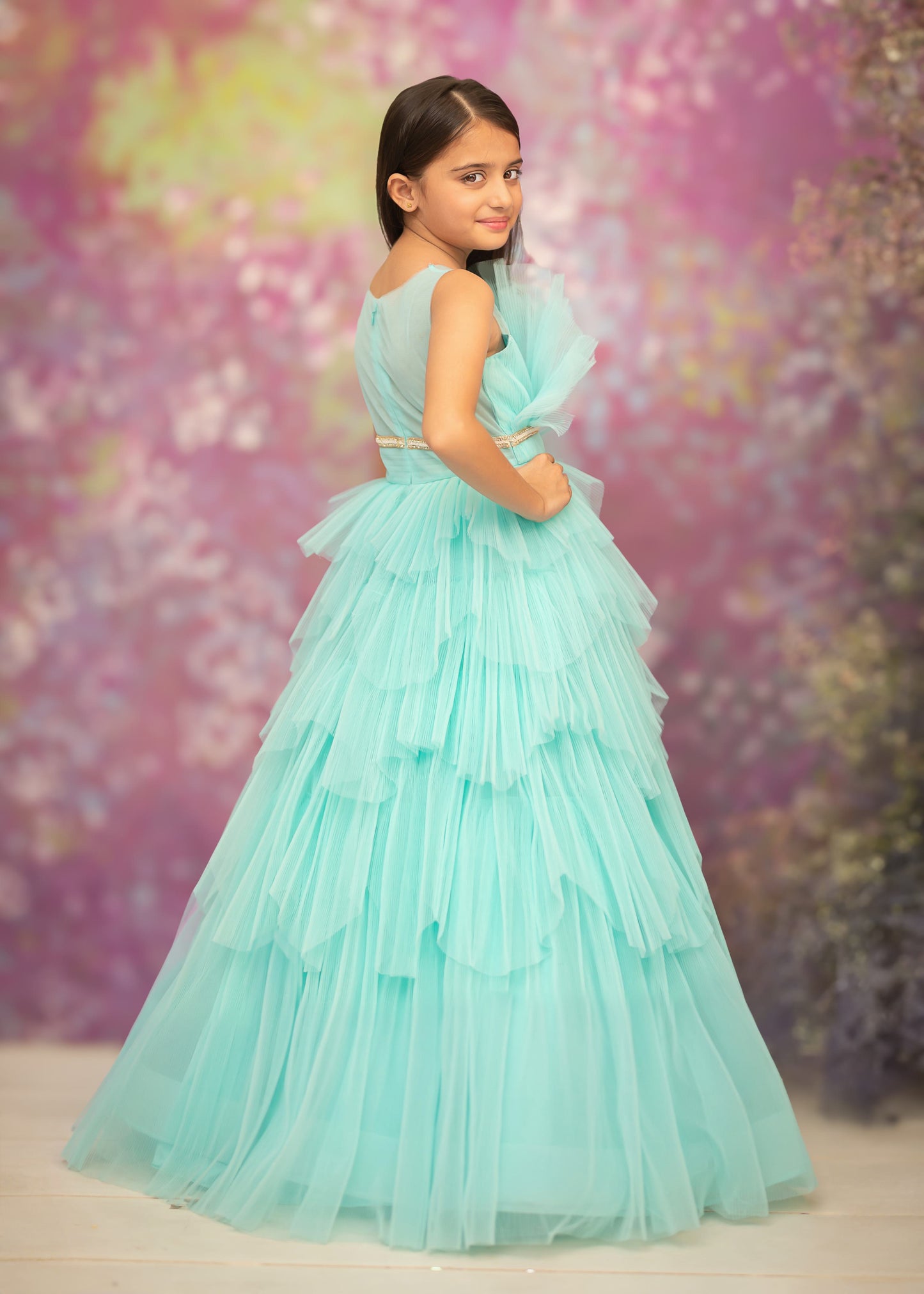 "Seafoam Dream" - Aqua Elegance Gown