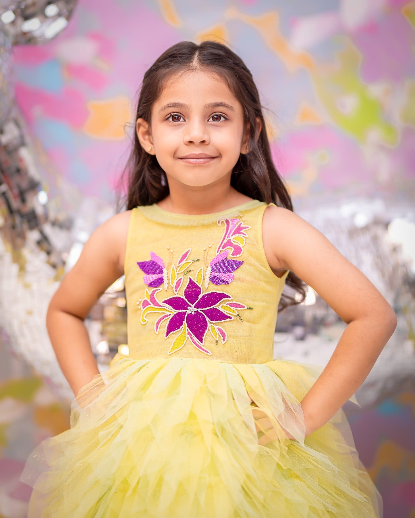 "Lemon Zest" - Sunshine Feather Gown