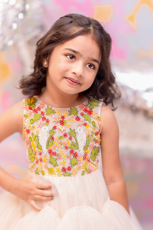 "Enchanted Garden" - Berry Blossom Gown