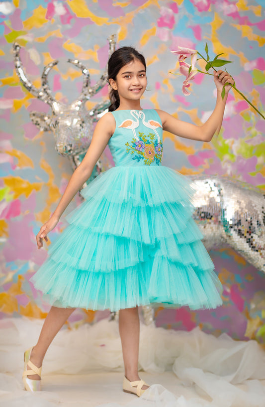 "Aqua Serenade" - Swan Lake Gown