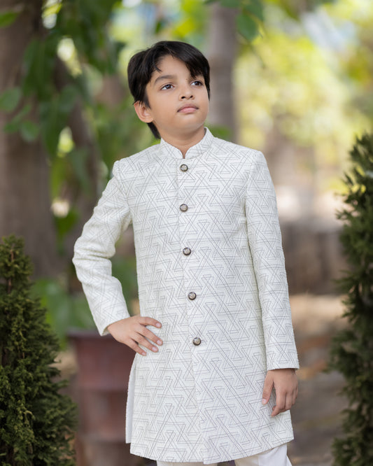 IVORY THREAD SHERWANI