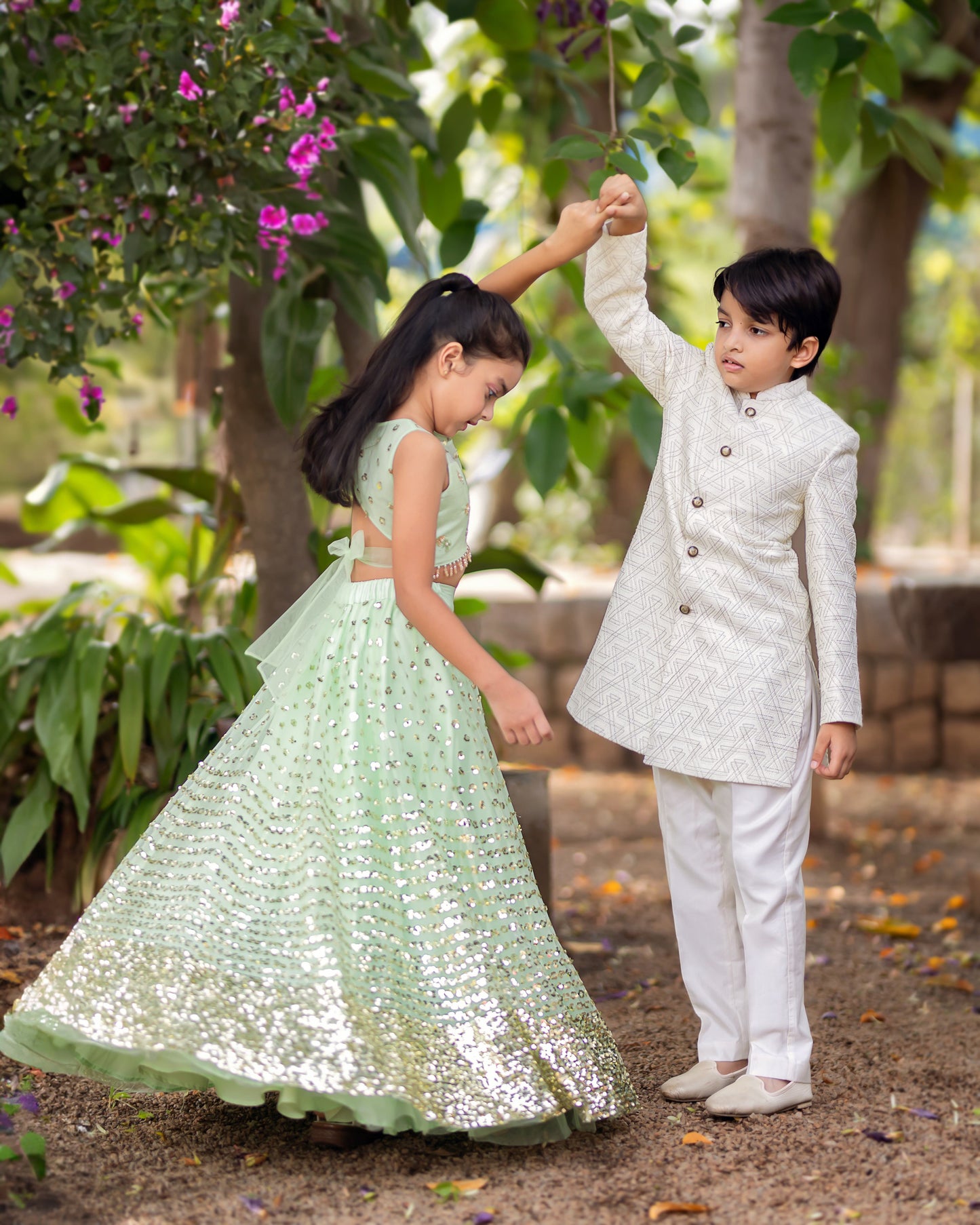 IVORY THREAD SHERWANI
