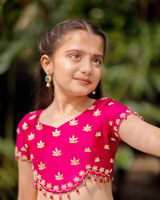 MANGO YELLOW AND MAJNETA BANARASI