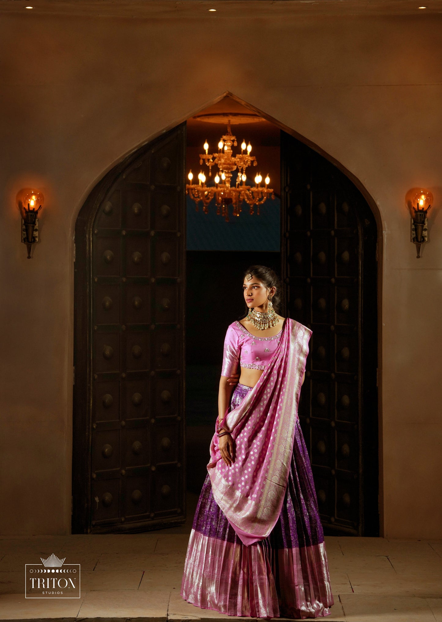 Majestic purple lehnga