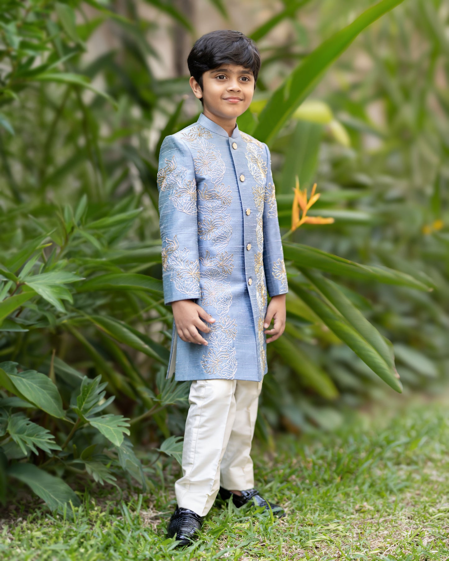POWDER BLUE SHERWANI