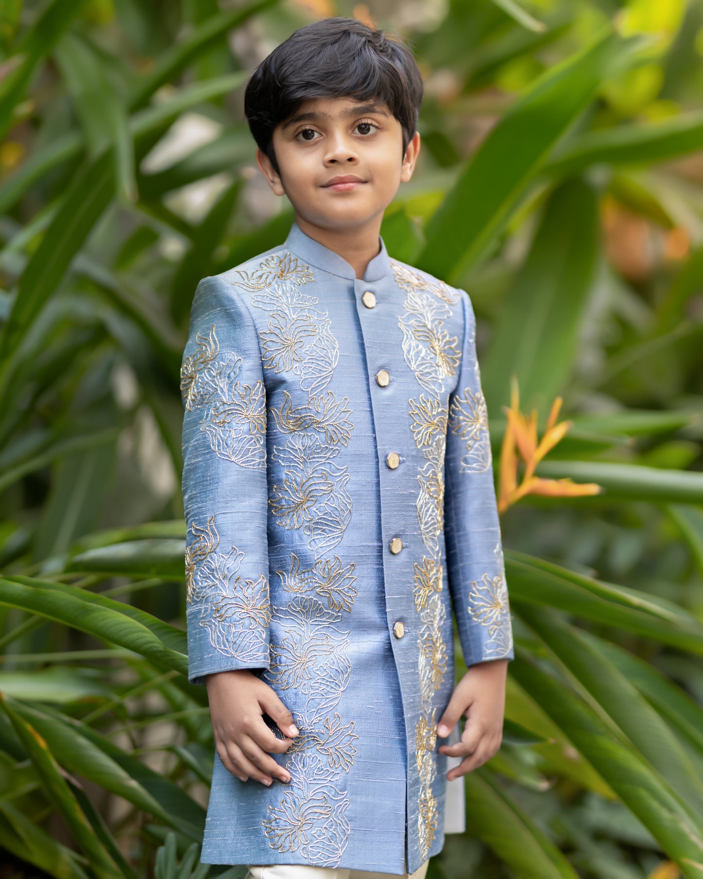 POWDER BLUE SHERWANI