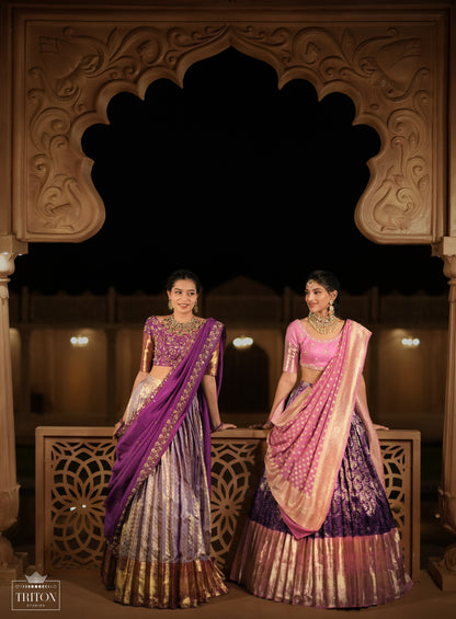 Majestic purple lehnga