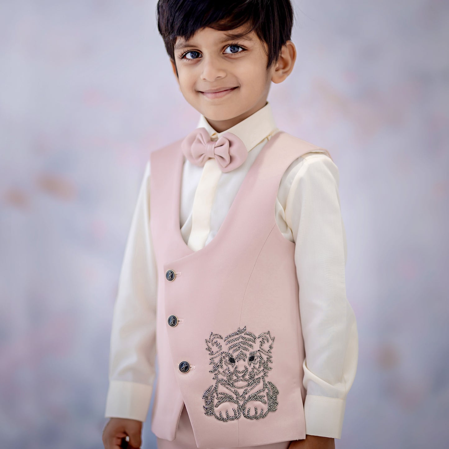BLUSH TIGER CUB WAISTCOAT SET