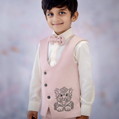 BLUSH TIGER CUB WAISTCOAT SET
