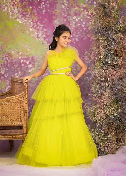 "Lemonade Radiance" - Sparkling Citron Gown
