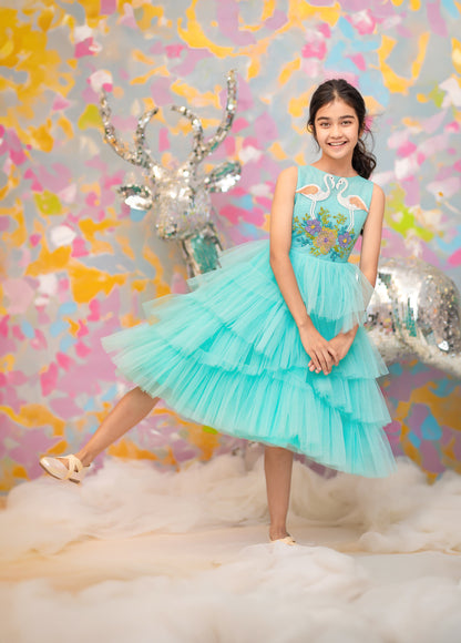 "Aqua Serenade" - Swan Lake Gown