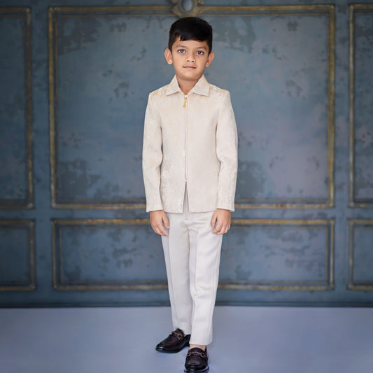 IVORY EDGE JACKET SET
