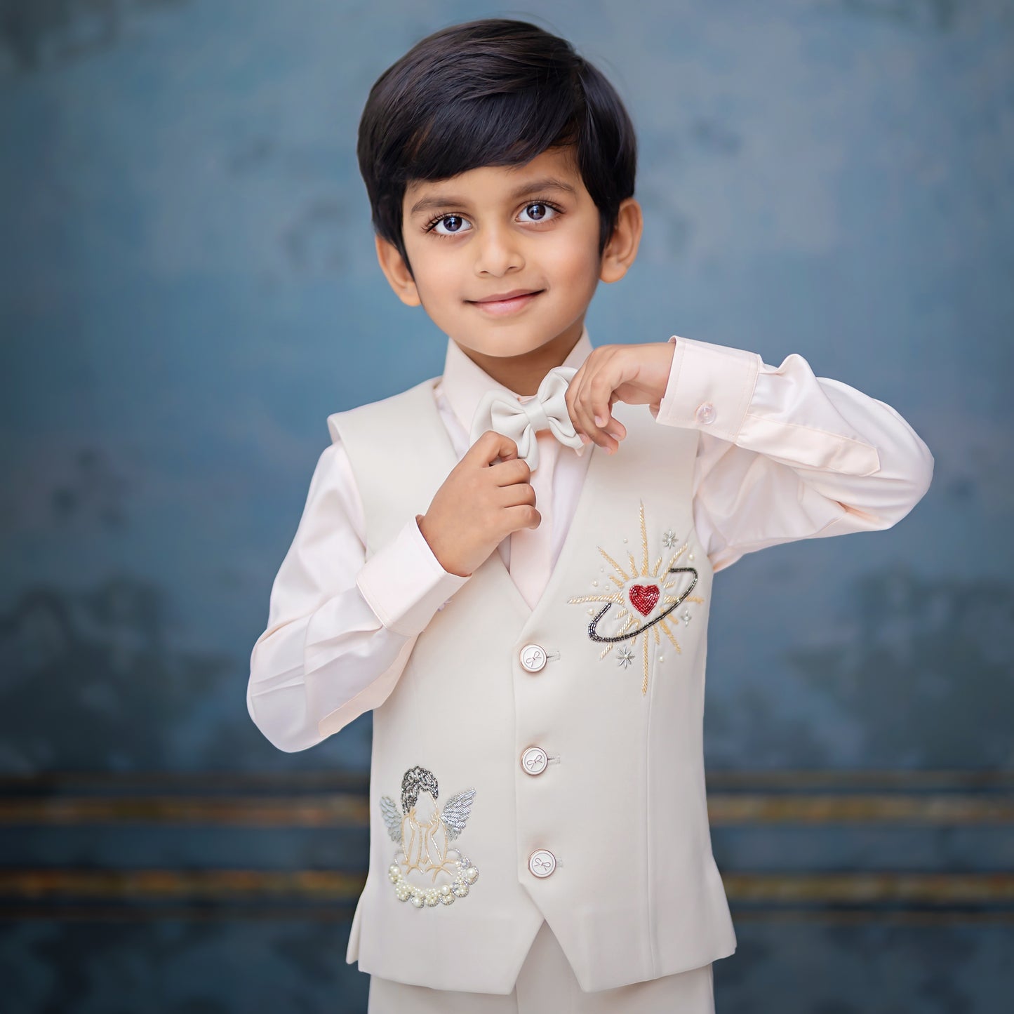 STARLIT ANGEL HEART WAISTCOAT SET
