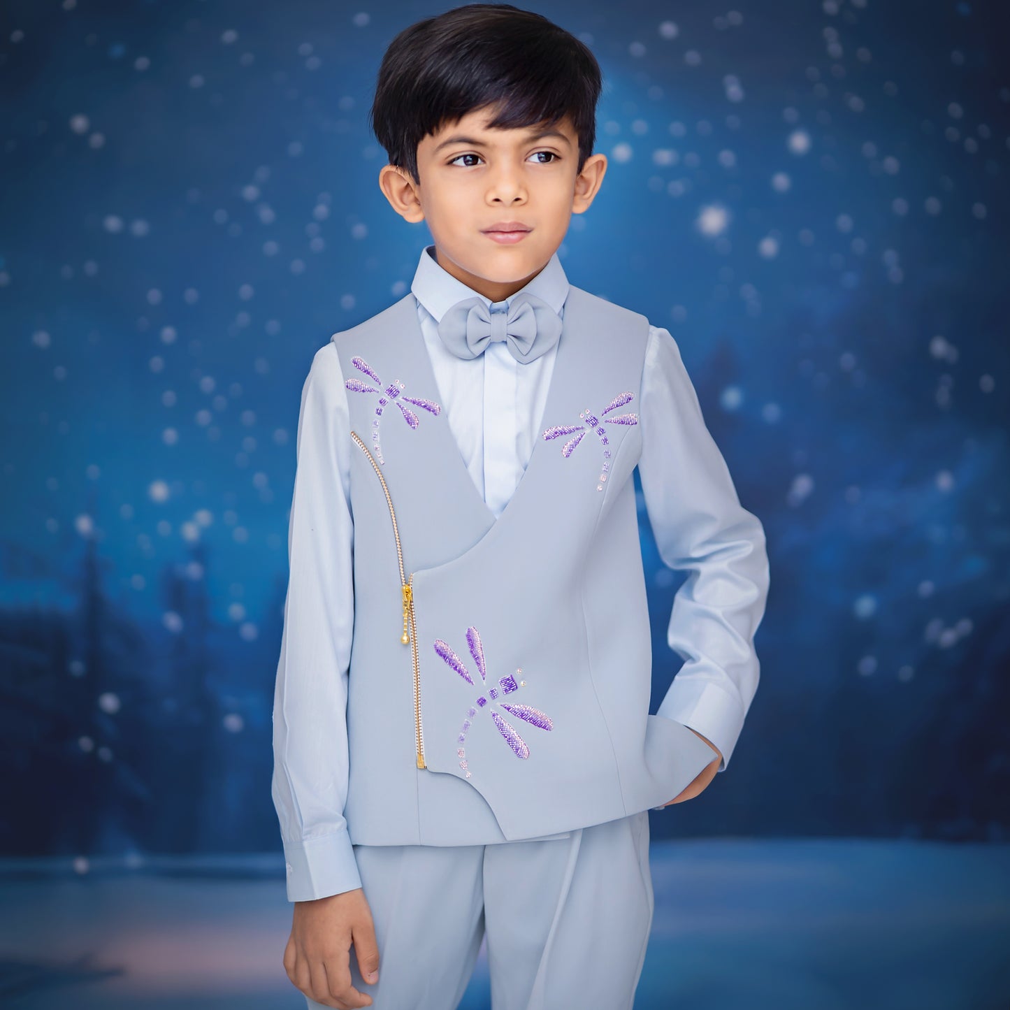 FROST-FIRE DRAGONFLY WAISTCOAT SET