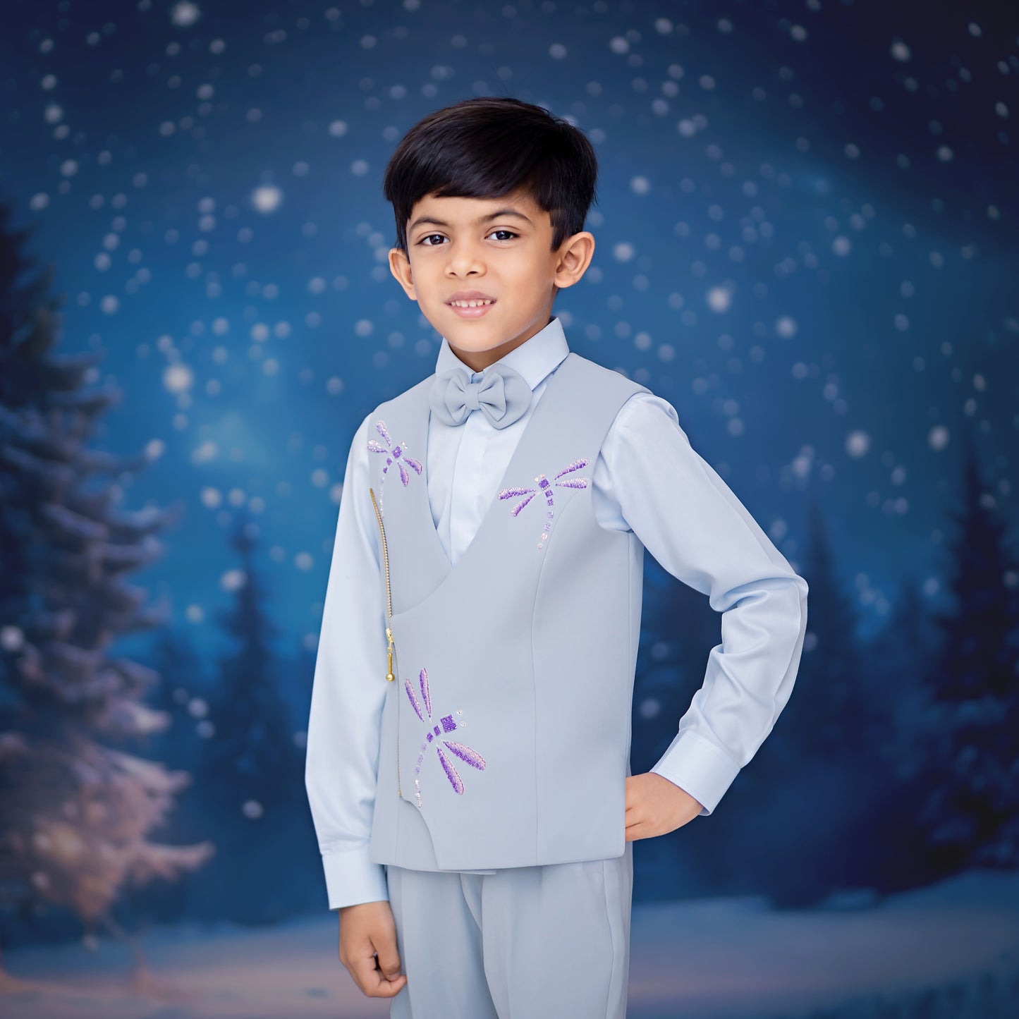 FROST-FIRE DRAGONFLY WAISTCOAT SET