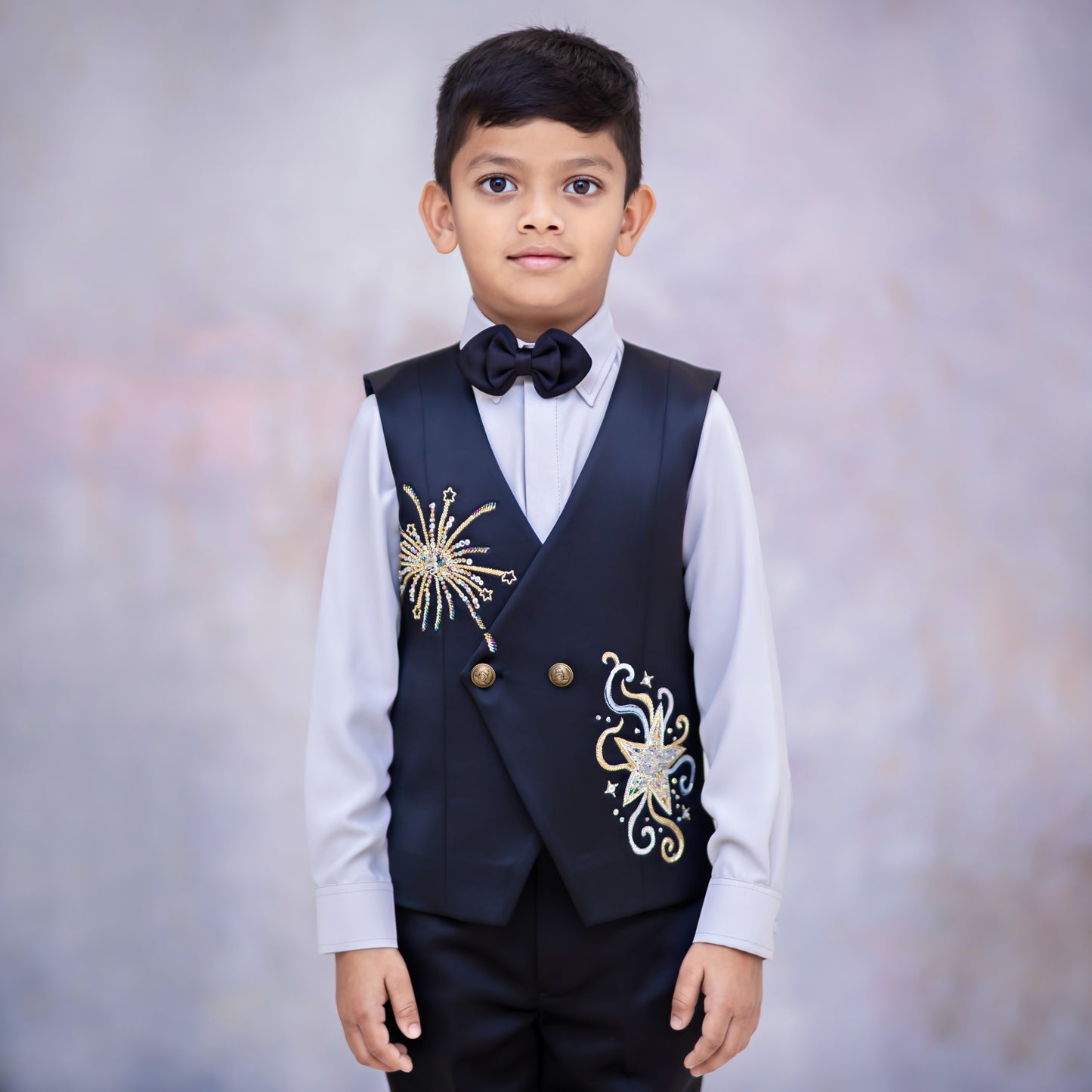 SPARKLING STARBURST WAISTCOAT SET