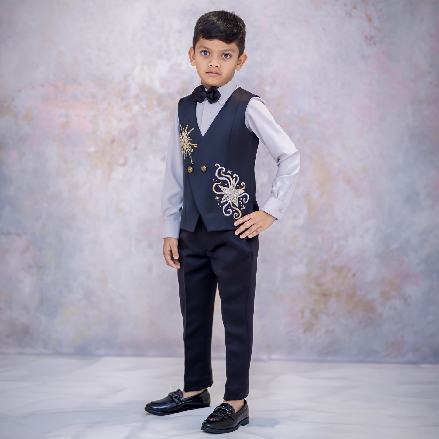 SPARKLING STARBURST WAISTCOAT SET