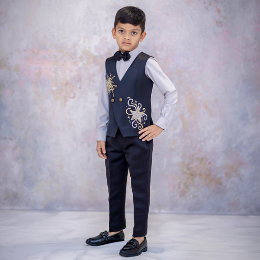 SPARKLING STARBURST WAISTCOAT SET