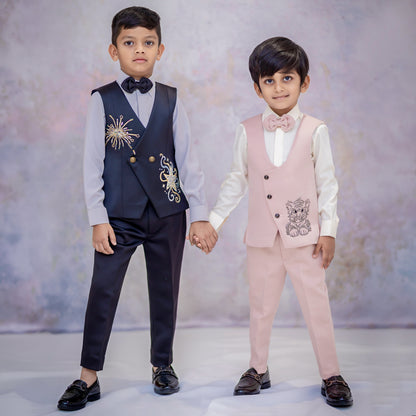 SPARKLING STARBURST WAISTCOAT SET