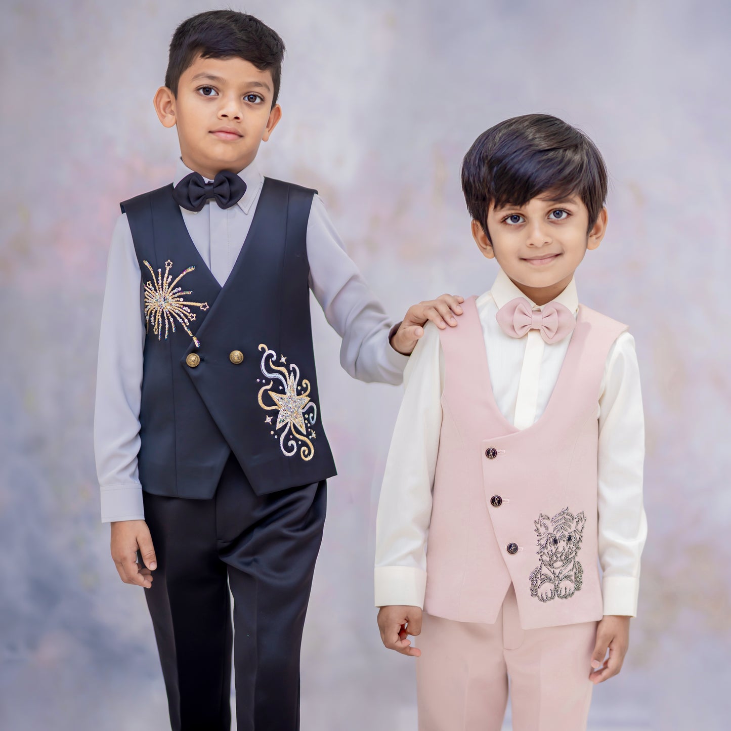 SPARKLING STARBURST WAISTCOAT SET