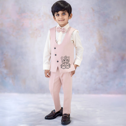BLUSH TIGER CUB WAISTCOAT SET