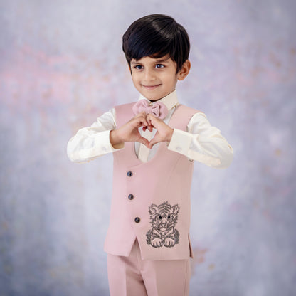 BLUSH TIGER CUB WAISTCOAT SET